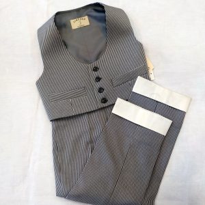 Chaleco Pantalon Campero Infantil PANAMA Raya Gris