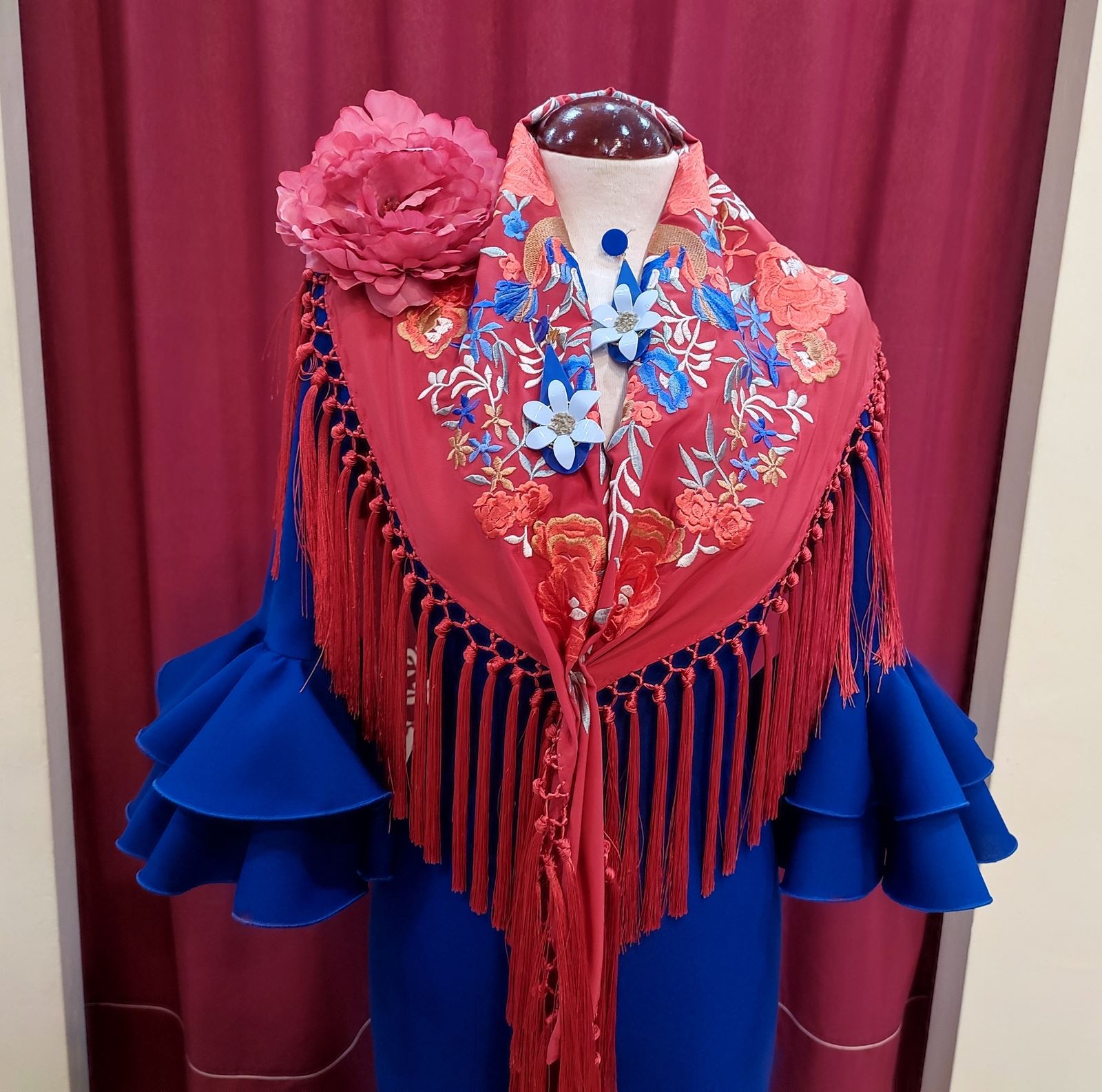 Vestido Flamenca ANGELA Azulon - Imagen 2