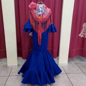 Vestido Flamenca ANGELA Azulon