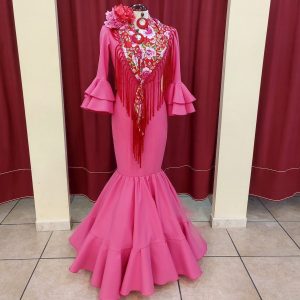Vestido Flamenca ANGELA Rosa Chicle