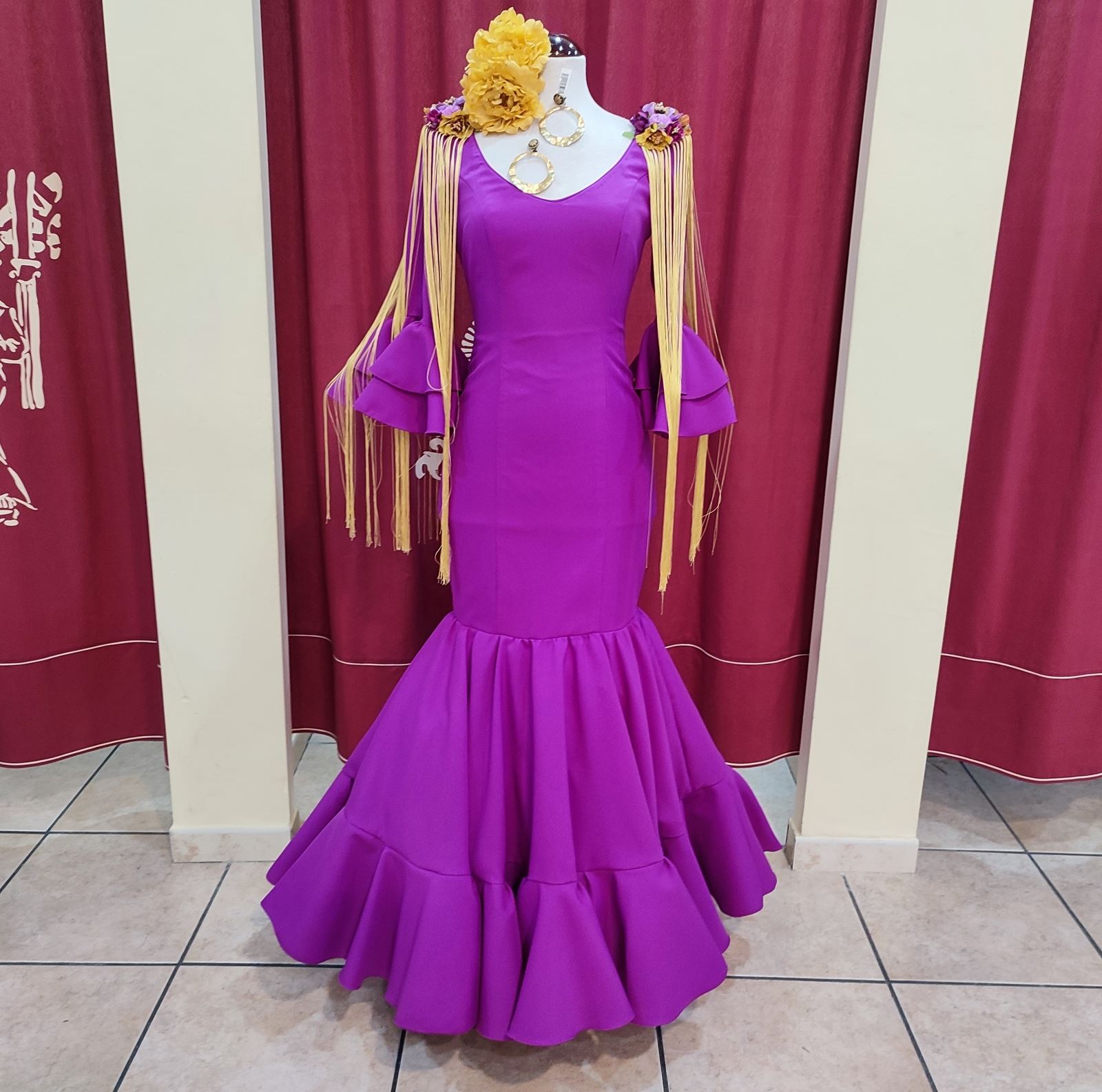 Vestido Flamenca ANGELA Buganvilla