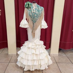 Vestido Flamenca MARIA Beige