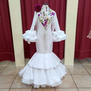 Vestido Flamenca MANUELA Blanco