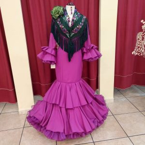 Vestido Flamenca CAYETANA EXTRA Buganvilla