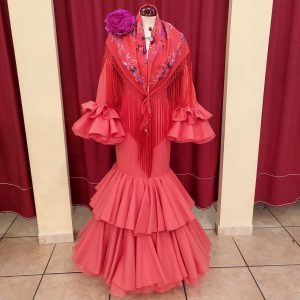 Vestido Flamenca CAYETANA Coral