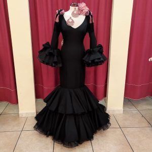 Vestido Flamenca CAYETANA Negro