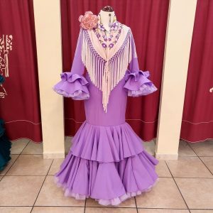 Vestido Flamenca CAYETANA Malva