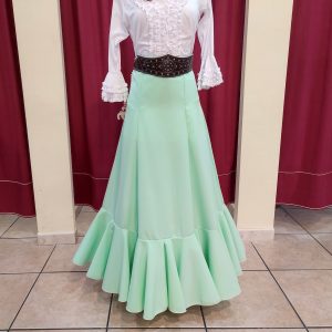 Falda Flamenca ROMERIA Verde Manzana
