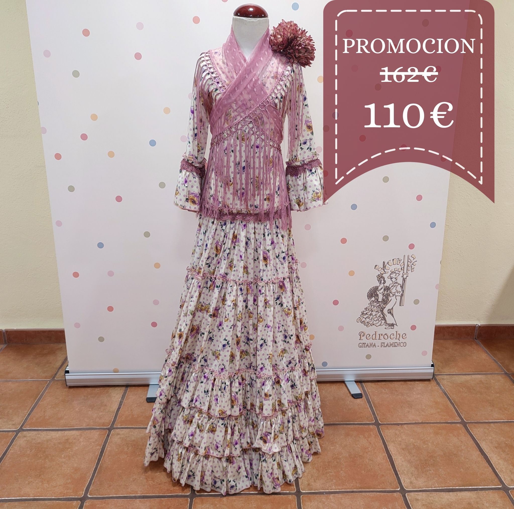 Vestido Flamenca Niña EUGENIA Estampado Maquillaje
