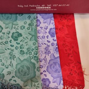 Manton Flamenca CRIS Estampado Dos Tonos