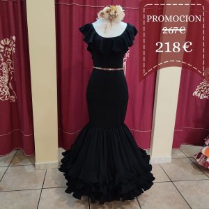 Vestido Flamenca SONETO Negro