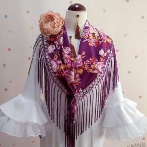 Manton Estampado CRIS CAMPO DE ROSAS