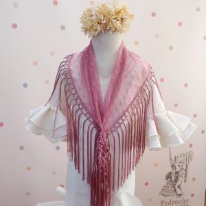 Manton Flamenca Niña CRIS PLUMETI Fino