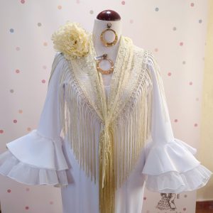 Manton Flamenca CRIS ENCAJE Fino