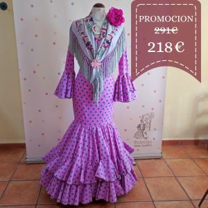 Vestido Flamenca INDIA Chicle Lunar Gris