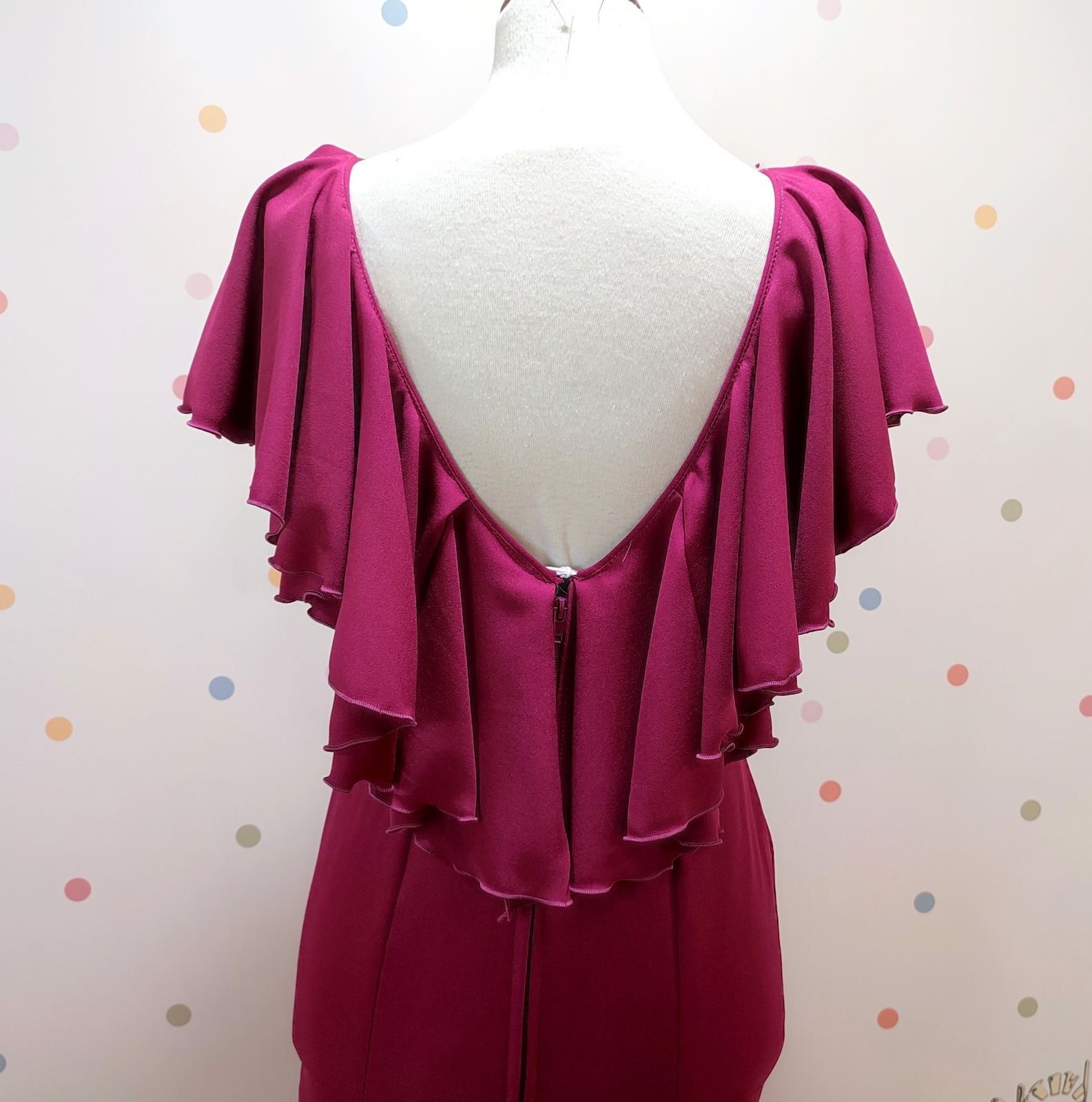 Vestido Flamenca CHICLANA Vino - Imagen 4