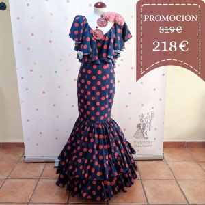 Vestido Flamenca CHICLANA Marino Lunar Caldera