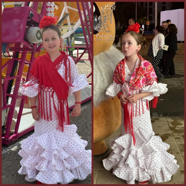 ✨ Gracias, Raquel ✨

Nos llena de alegría recibir esta foto tan bonita de Briana luciendo los vestidos y complementos de Pedroche Gitana. 🌸
Está guapísima y desprende toda la flamencura que tanto nos emociona. 💃❤️

Gracias por confiar en nosotros y por compartir este momento tan especial.
¡Ver a nuestras peques así de felices es el mejor regalo! 

#PedrocheGitana #Flamencura #ModaFlamenca #PequeñasFlamencas #EstiloAndaluz #Guapísima #HechoConAmor #TrajeDeFlamenca #TradiciónYEncanto #RaícesFlamencas #Feria #OrgulloAndaluz #PasiónPorLaFlamencura #FlamencaConArte #NiñasConEstilo