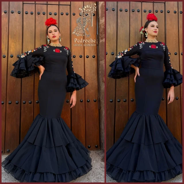 ✨ Luz María está simplemente espectacular ✨

Nos ha encantado recibir esta foto luciendo su vestido negro bordado adquirido en Pedroche Gitana. 🖤🌹
¡no se puede estar más guapa! 💃🔥

Gracias por confiar en nosotros y mandar tan increibles fotos. 

#PedrocheGitana #ModaFlamenca #Flamencura #VestidoFlamenco #EstiloAndaluz #EleganciaFlamenca #FlamencaConEstilo #VestidoNegro #LookFlamenco #OrgulloAndaluz #PasiónPorLaTradición #PuroArte #HechoConAmor #RaícesAndaluzas #FlamencaModerna